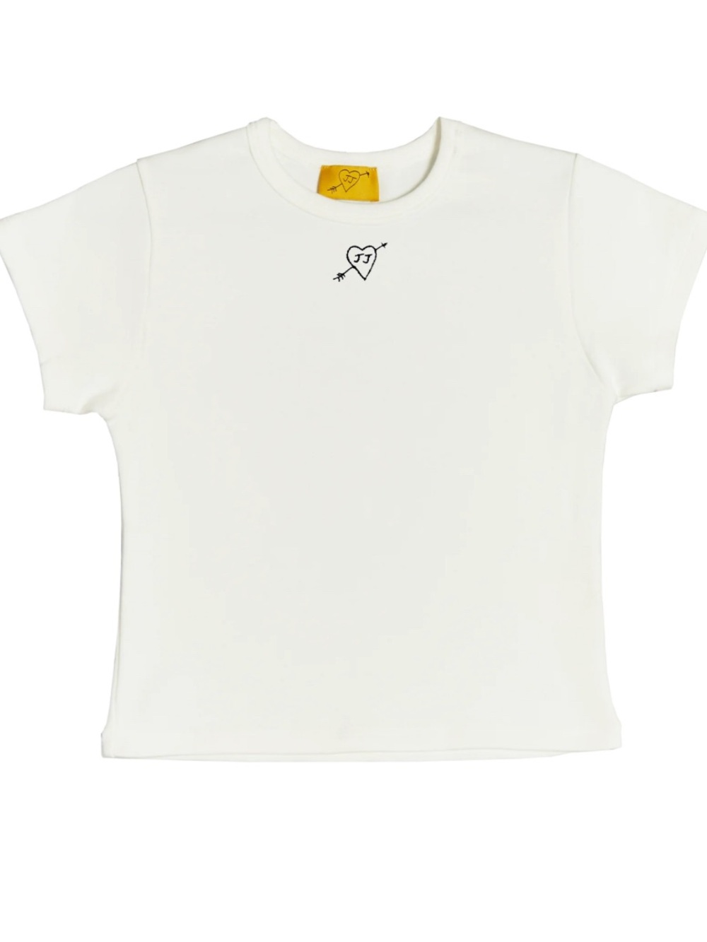 EUC Juliet Johnston Core Baby Tee in White Size Small 100% Cotton made in LA
